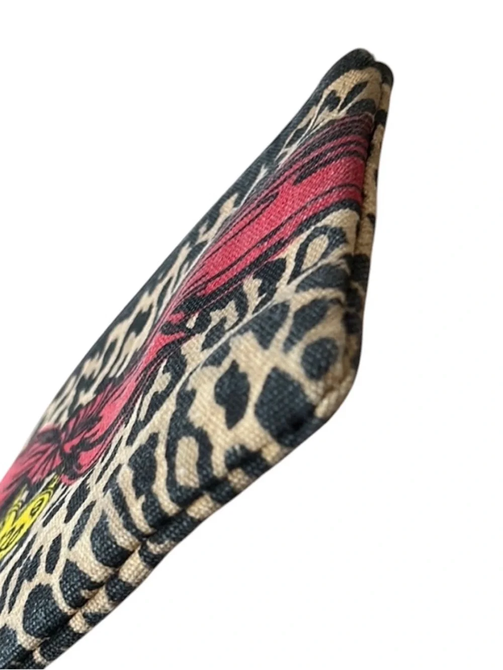 Brighton Leopard Print Wristlet Clutch with Red Heart Accent - Picture 5 of 7